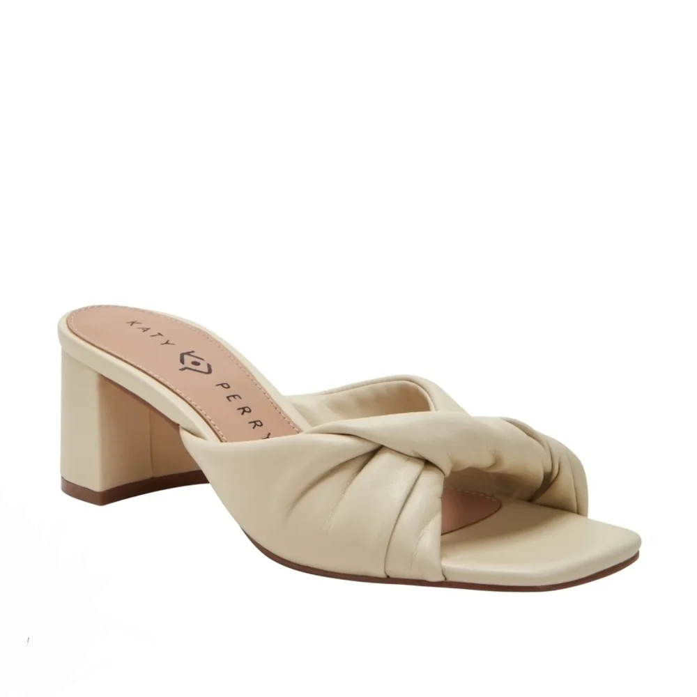 Katy Perry Collections The Tooliped Twisted Sandal Chalk 9.5 - Picture 1 of 6